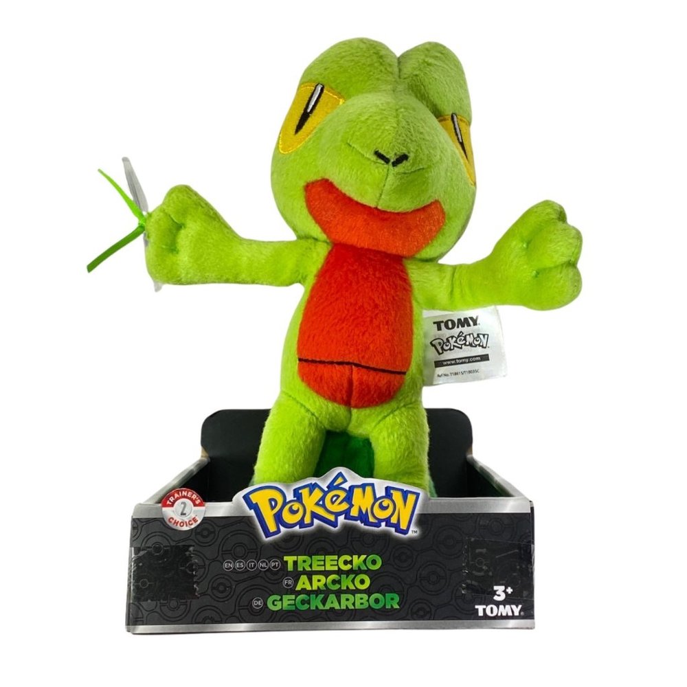 Pokemon‎ TOMY Treecko Trainer’s Choice Plush Toy Stuffed Animal 8” Green